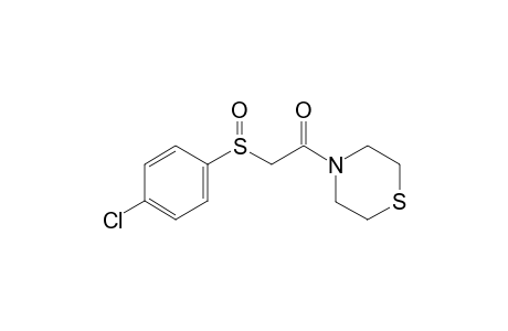 2-(4-chlorophenyl)sulfinyl-1-thiomorpholin-4-ylethanone