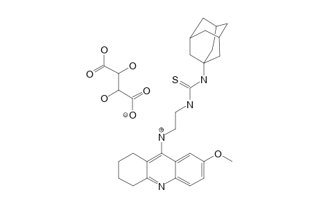 1-ADAMANTYL-3-[2-(7-METHOXY-1,2,3,4-TETRAHYDROACRIDIN-9-YL-AMINO)-ETHYL]-THIOUREA-2,3-DIHYDROXYSUCCINATE