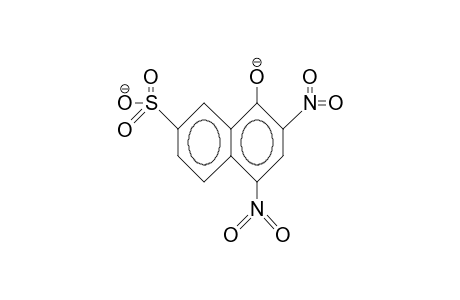 2,4-Dinitro-1-hydroxy-naphthalene-7-sulfonic acid, dianion