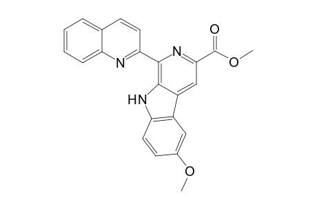 Methyl 6-(quinolin-2-yl)-2-methoxypyridino[4,5-b]indole-8-carboxylate