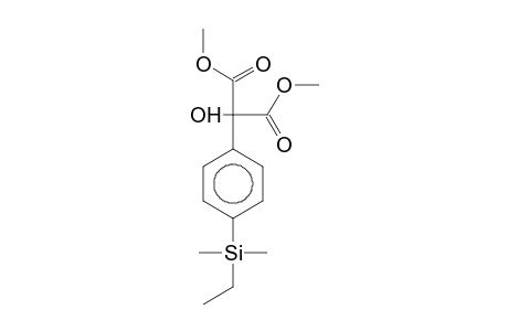 Tartronic acid, 4-(dimethylethylsilyl)phenyl-, dimethyl ester