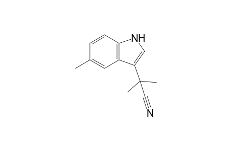 2-Methyl-2-(5-methyl-1H-indol-3-yl)propanenitrile