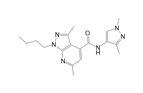 1-butyl-N-(1,3-dimethyl-1H-pyrazol-4-yl)-3,6-dimethyl-1H-pyrazolo[3,4-b]pyridine-4-carboxamide