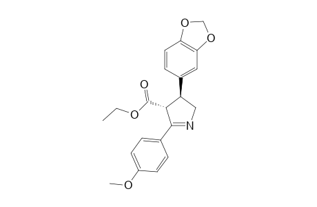 Ethyl (3S,4R)-5-(4-methoxyphenyl)-3-(3,4-(metrhylenedioxy)phenyl)-3,4-dihydro-2H-pyrrole-4-carboxylate