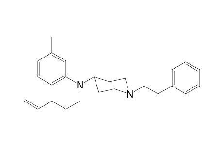 N-(Pent-4-en-1-yl)-N-(3-methylphenyl)-1-(2-phenylethyl)piperidin-4-amine