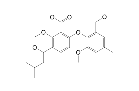 2-CARBOXY-3,6'-DIMETHOXY-2'-HYDROXYMETHYL-4-(1''-HYDROXY-3''-METHYLBUTYL)-4'-METHYL-DIPHENYLETHER