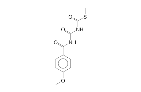 S-Methyl [(4-methoxybenzoyl)amino]carbonylthiocarbamate