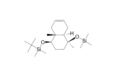 (1.alpha.,4.beta.,4a.beta.,8a.alpha.)-4-[(tert-Butyldimethylsilyl)oxy]-1,2,3,4,4a,5,8,8a-octahydro-1-[(trimethylsilyl)oxy]-1,4a-dimethylnaphthalene