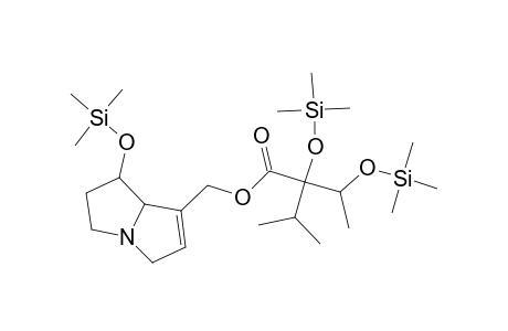 Butanoic acid, 2-(1-methylethyl)-2,3-bis[(trimethylsilyl)oxy]-, [2,3,5,7a-tetrahydro-1-[(trimethylsilyl)oxy]-1H-pyrrolizin-7-yl]methy l ester, [1R-[1.alpha.,7(2R*,3S*),7a.beta.]]-