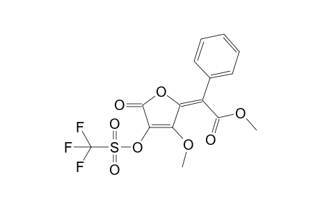 2-(.alpha.-Methoxycarbonylbenzyl)-3-methoxy-4-trifluoromethanesulfonyloxy)-2,5-dihydrofuran-5-one