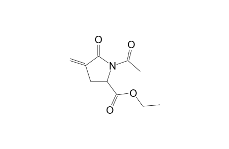 Ethyl 1-acetyl-3-methylene-2-pyrolidone-5-carboxylate