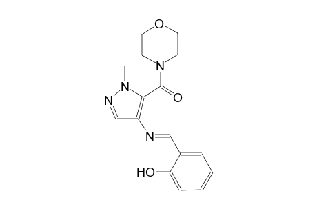 phenol, 2-[(E)-[[1-methyl-5-(4-morpholinylcarbonyl)-1H-pyrazol-4-yl]imino]methyl]-