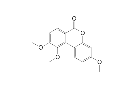 6H-Dibenzo[b,d]pyran-6-one, 3,9,10-trimethoxy-