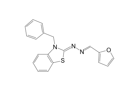 Furan-2-carboxaldehyde, (2,3-dihydro-3-benzylbenzothiazol-2-ylideno)hydrazone