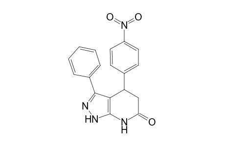 4-(4-nitrophenyl)-3-phenyl-1H,4H,5H,6H,7H-pyrazolo[3,4-b]pyridin-6-one