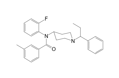 N-2-Fluorophenyl-N-[1-(1-phenylpropyl)piperidin-4-yl]-3-methylbenzamide