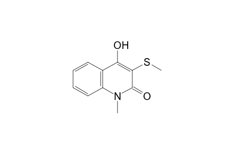 4-hydroxy-1-methyl-3-(methylthio)carbostyril