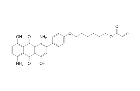 2-Propenoic acid, 6-[4-(1,5-diamino-9,10-dihydro-4,8-dihydroxy-9,10-dioxo-2-anthracenyl)phenoxy]hexyl ester