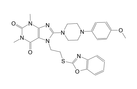 1H-purine-2,6-dione, 7-[2-(2-benzoxazolylthio)ethyl]-3,7-dihydro-8-[4-(4-methoxyphenyl)-1-piperazinyl]-1,3-dimethyl-