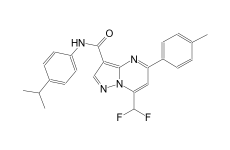 7-(difluoromethyl)-N-(4-isopropylphenyl)-5-(4-methylphenyl)pyrazolo[1,5-a]pyrimidine-3-carboxamide