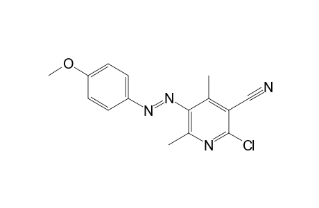 2-CHLORO-4,6-DIMETHYL-5-[(p-METHOXYPHENYL)AZO]NICOTINONITRILE