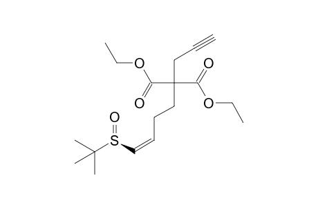 cis-(S)-Diethyl 2-(2-Propynyl)-2-[4-(tert-butylsulfintyl)-3-butenyl]malonate