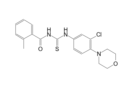 N-[3-chloro-4-(4-morpholinyl)phenyl]-N'-(2-methylbenzoyl)thiourea