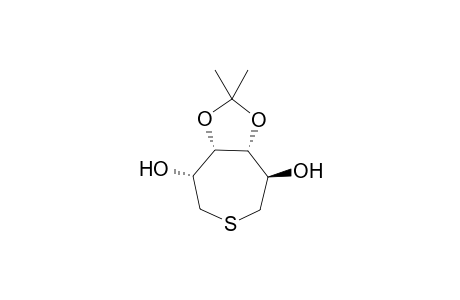 (+)-(3R,4S,5R,6R)-3,6-Dihydroxy-4,5-O-isopropylidenethiepane