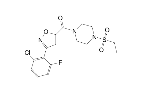 piperazine, 1-[[3-(2-chloro-6-fluorophenyl)-4,5-dihydro-5-isoxazolyl]carbonyl]-4-(ethylsulfonyl)-