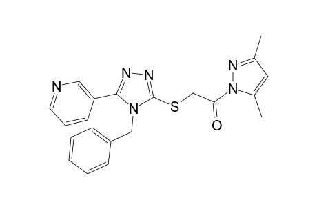 1-{[-4-Benzyl-5-(3-pyridyl)-4H-1,2,4-triazole-3-ylthiomethylcarboxyl]-3,5-dimethyl-1H-pyrazole