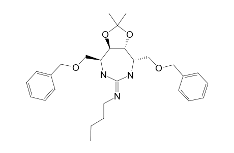 (4S,5R,6R,7S)-4,7-DIBENZYLOXYMETHYL-5,6-DIHYDROXY-5,6-O-METHYLETHYLIDENE-2-(N-BUTYL)-IMINO-1,3-DIAZEPANE