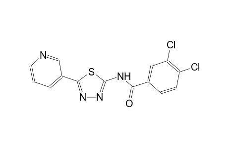 3,4-dichloro-N-[5-(3-pyridinyl)-1,3,4-thiadiazol-2-yl]benzamide