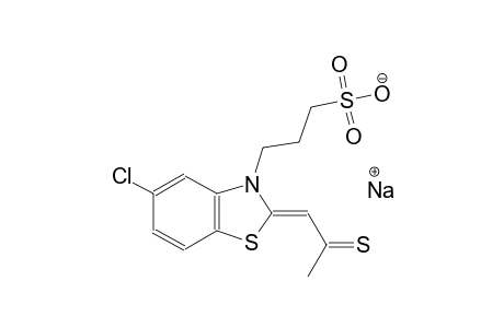 sodium 3-((2Z)-5-chloro-2-(2-thioxopropylidene)-1,3-benzothiazol-3(2H)-yl)-1-propanesulfonate