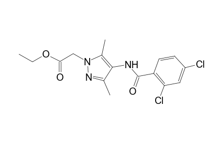 1H-Pyrazole-1-acetic acid, 4-[(2,4-dichlorobenzoyl)amino]-3,5-dimethyl-, ethyl ester