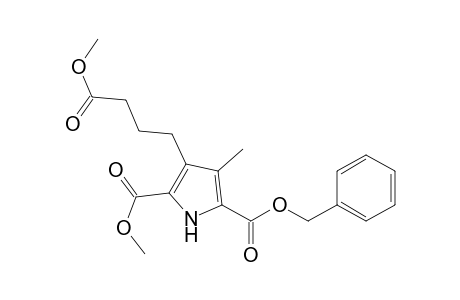1H-Pyrrole-2,5-dicarboxylic acid, 3-(4-methoxy-4-oxobutyl)-4-methyl-, 2-methyl 5-(phenylmethyl) ester