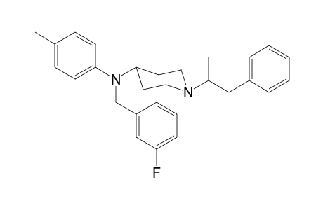 N-3-Fluorobenzyl-N-4-methylphenyl-1-(1-phenylpropan-2-yl)piperidin-4-amine