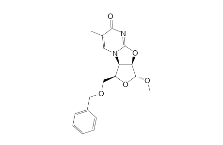 METHYL-2,2'-ANHYDRO-5-O-BENZYL-3-DEOXY-3-(THYMIN-1-YL)-ALPHA-D-LYXOFURANOSIDE
