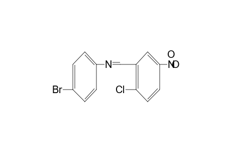 p-BROMO-N-(2-CHLORO-5-NITROBENZYLIDENE)ANILINE