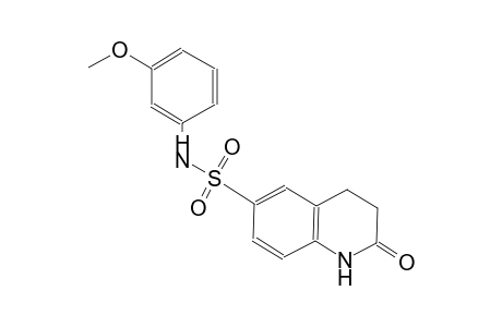 N-(3-methoxyphenyl)-2-oxo-1,2,3,4-tetrahydro-6-quinolinesulfonamide