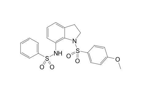 N-[1-(4-Methoxy-benzenesulfonyl)-2,3-dihydro-1H-indol-7-yl]-benzenesulfonamide