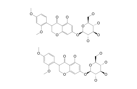 5,7-DIHYDROXY-2',4'-DIMETHOXY-ISOFLAVANONE-7-O-BETA-GLUCOPYRANOSIDE