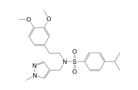 benzenesulfonamide, N-[2-(3,4-dimethoxyphenyl)ethyl]-4-(1-methylethyl)-N-[(1-methyl-1H-pyrazol-4-yl)methyl]-