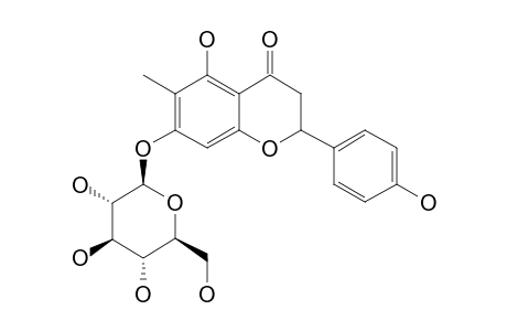 PORIOLIN;5,7,4'-TRIHYDROXY-6-METHYLFLAVONE-7-O-BETA-D-GLUCOPYRANOSIDE