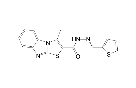 3-Methylthiazolo[3,2-a]benzimidazole-2-carboxylic acid [2-(thien-2-yl)methylidene] hydrazide