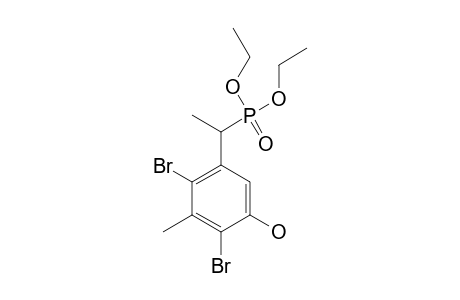 DIETHYL-1-[(2,4-DIBROMO-(3-HYDROXY-PHENYL))]-ETHYL-PHOSPHONATE