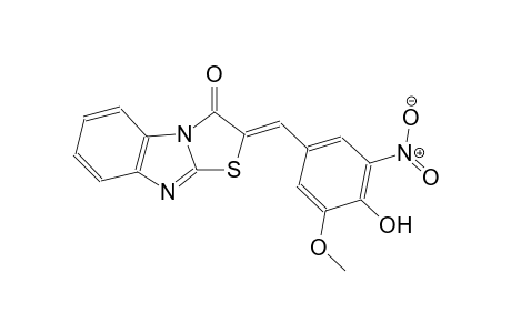 thiazolo[3,2-a]benzimidazol-3(2H)-one, 2-[(4-hydroxy-3-methoxy-5-nitrophenyl)methylene]-, (2Z)-