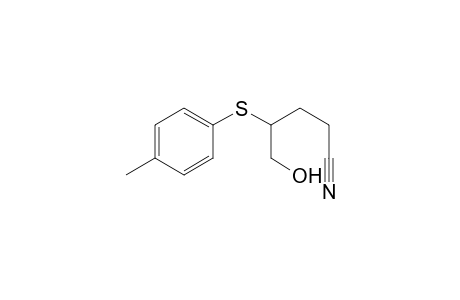 Pentanenitrile, 5-hydroxy-4-[(4-methylphenyl)thio]-