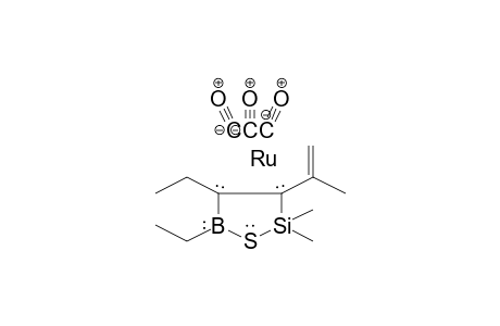 Ruthenium, tricarbonyl[(3,4-.eta.)-4,5-diethyl-2,2-dimethyl-3-(1-methylethenyl)-1-thia-2-sila-5-boracyclopent-3-ene]-