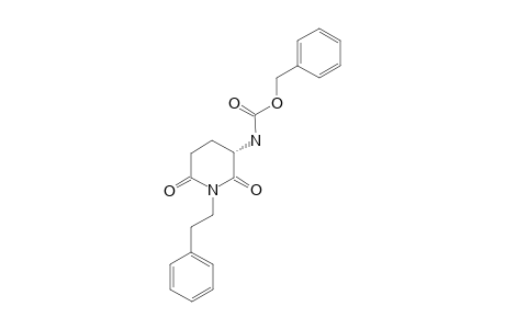 Phenylmethyl (3S)-[2,6-Dioxo-1-(2-phenylethyl)-3-piperidinyl]carbamate