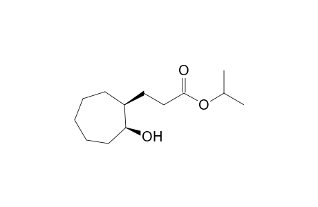 Methylethyl (1S,2S)-(-)-3-(2-hydroxycycloheptyl)propionate